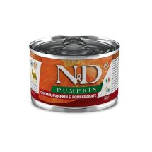 Вологий корм Farmina Dog N&D Grain Free PUMPKIN CHICKEN ADULT MINI з гарбузом куркою гранатом - 140 г