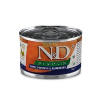 Вологий корм Farmina Dog N&D Grain Free PUMPKIN LAMB ADULT MINI з гарбузом ягням чорницею - 140 г