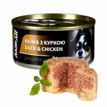 Вологий корм Animall Dog з качкою та куркою в желе для собак - 85 г