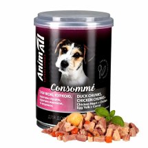 Вологий корм Animall Dog Soup з качкою, куркою, курячим серцем та курячим жовтком для собак - 375 г