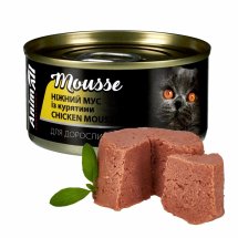Вологий корм Animall Cat для котів Ніжний мус із курятини