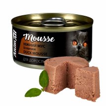 Вологий корм Animall Cat для котів Ніжний мус із качки - 80 г - 80 г