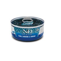 Вологий корм Farmina Cat N&D Grain Free OCEAN TUNA SARDINE & SHRIMP тунець сардина креветка - 70 г - 70 г