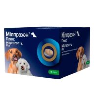 Таблетки Milprazon Мілпразон ПЛЮС для собак 5-25 кг антигельмінтні 12.5мг/125мг - 1 шт