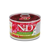 Вологий корм Farmina Dog N&D Quinoa Skin&Coat ADULT MINI дієтитчне харчування при харчовій алергії з качкою кіноа кокос та куркума - 140 г
