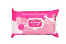 Вологі серветки Inodorina Everyday Acqua di Rose для всіх типів шерсті котів та собак з ароматом троянди - 40 шт