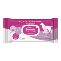 Вологі серветки Inodorina Functional Intime для інтимної гігієни собак та котів мальва та календула - 40 шт