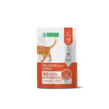 Вологий корм Nature's Protection Cat Adult Sterilised Salmon with Herbs для стерилізованих котів з лососем і травами - 100 г - 100 г