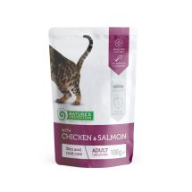 Пауч Nature's Protection Cat Skin & Сoat care with Chicken and Salmon - 100 г - 100 г