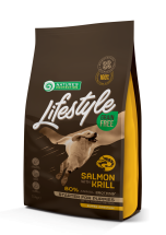 Сухий корм Nature's Protection Dog Lifestyle Grain Free Salmon with Krill Puppies All Breeds Беззерновий для цуценят та юніорів усіх порід з Лососем - 1.5 кг
