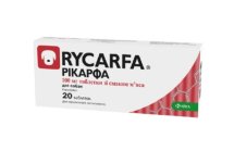Таблетки Rycarfa Рікарфа протизапальні для собак зі смаком м'яса 20 таб - 100 мг
