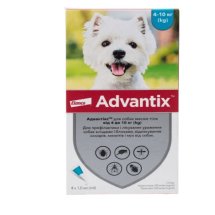 Краплі Advantix АДВАНТІКС для собак 4-10 кг від бліх та кліщів 1 мл - 1 шт