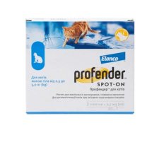 Краплі Profender ПРОФЕНДЕР для котів 2.5 - 5 кг від глистів 0.7 мл - 1 шт - 1 шт