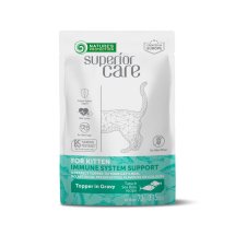 Вологий корм Nature's Protection Cat Superior Care Kitten Immune System Support Tuna & Sea Bass для кошенят для підтримки імунної системи з тунцем і морським окунем - 70 г - 70 г