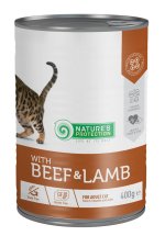 Вологий корм Nature's Protection Cat Adult Beef & Lamb для котів з яловичиною і ягням - 400 г - 400 г