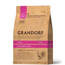 Сухий корм Grandorf Dog Medium Maxi Turkey для собак середніх та крупних порід індичка - 10 кг