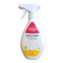 Спрей репелент Indorina Нім Spray Scudo Neem Oil з олією дерева для очищення та захисту шерсті від паразитів для собак та котів - 250 мл