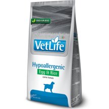 Сухий корм Farmina Dog Vet Life Hypoallergenic EGG & RICE дієтитчне харчування при харчовій алергії - 2 кг