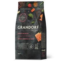 Сухий корм Grandorf Dog Fresh Salmon Sweet Potatoe Medium Maxi для собак середніх та великих порід з лососем та бататом - 1 кг