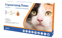 Стронгхолд Плюс 30мг краплі для котів 2.5-5 кг 0.5 мл - 1 піпетка