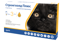 Стронгхолд Плюс 15мг краплі для котів до 2.5 кг 0.25 мл - 1 піпетка