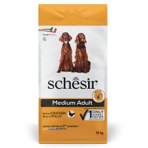 Сухий корм Schesir Dog Medium Adult Chicken КУРКА для собак Середніх порід - 12 кг