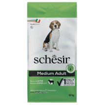Сухий корм Schesir Dog Medium Adult Lamb ЯГНЯ для собак середніх порід - 12 кг