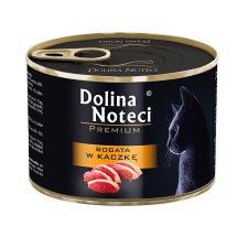 Вологий корм Dolina Noteci Cat Premium Для котів м'ясні шматочки в соусі з качкою - 185 г