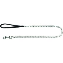 Повідець-ланцюг Trixie для собак з неопреновою петлею для рук 1.00 м х 3.0 мм чорний - M-L