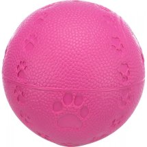 Іграшка Trixie для собак М'яч з пискавкою литий з лапкою гума - 6 см