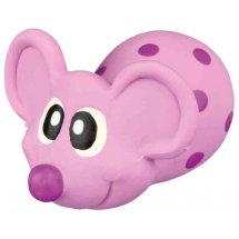 Іграшка Trixie для собак Миша з пискавкою в горошок латекс 8 см - 1 шт