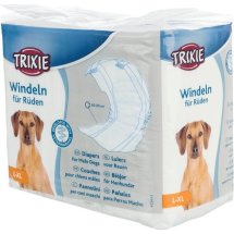 Підгузки Trixie для кобелів поліестер розмір L-XL 60-80 см - 12 шт