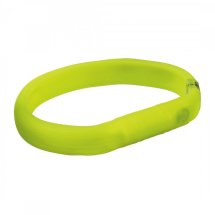 Нашийник Trixie Flash Light Ring USB для собак з підсвічуванням силіконовий зелений розмір 70 cм/18 мм - L-XL