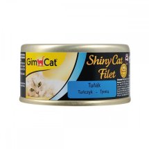 Вологий корм GimCat Shiny Cat Filet для котів з тунцем - 70 г