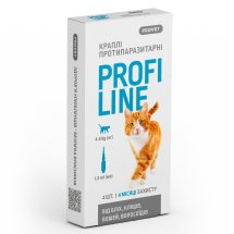 Краплі Provet PROFILINE для котів 4-8 кг від бліх та кліщів по 1 мл - 1 піпетка