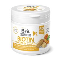 Вітаміни Brit Vitamins Biotin Skin & Coat Care для собак для шкіри та шерсті - 60 таб