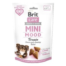 Ласощі Brit Care Mini Treats Mood для собак малих порід проти стресу ягня смак ваніль - 50 г