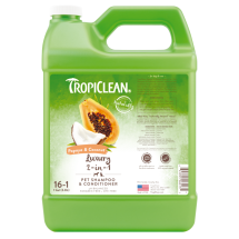 Шампунь-кондиціонер TropiClean "Папайя та кокос" концентрат зволожуючий для собак та котів - 3.8 л