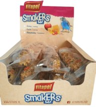 Ласощі Vitapol Вітапул колба для папуг фрукти BOX - 12 шт