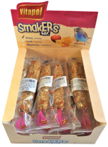 Ласощі Vitapol Вітапул колба для папуг мед BOX - 12 шт