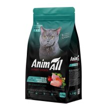 Сухий корм Animall Cat для стерилізованих кішок з куркою та свіжою ягнятиною - 1.5 кг