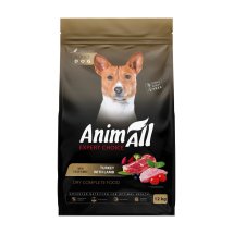Сухий корм Animall Dog для собак середніх порід зі свіжою індичкою та ягням - 12 кг