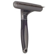 Гребінець Flamingo Граблі для вичісування підшорстку з кргулими зубчиками для собак зубів 24 шт 17.5х11.5 см - 1 шт