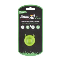 Іграшка для собак AnimAll Fun м'яч чортик з пищалкою 45 мм - Жовтий