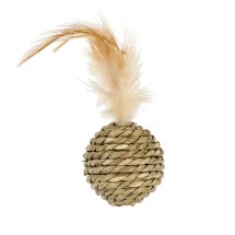 Іграшка для котів Animall Фан "М'ячик з пір'ям" - 1 шт - 1 шт