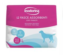 Пояс Indorina Pannolini Fasce Assorbenti Cani Maschi для кобелів з індикатором вологості 12 шт - L