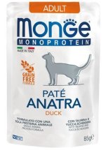 Вологий корм Monge Cat MONOPROTEIN Adult 100% качка - 85 г