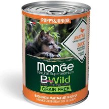Вологий корм Monge Dog Wet Bwild Puppy & Junior качка, гарбуз та цукіні - 400 г