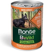 Вологий корм Monge Dog Wet Bwild Mini Adult качка, гарбуз та цукіні - 400 г