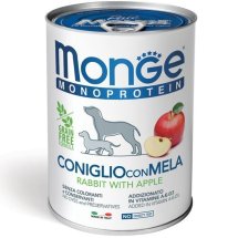 Вологий корм Monge Dog FRUIT MONOPROTEIN кролик з яблуками - 400 г